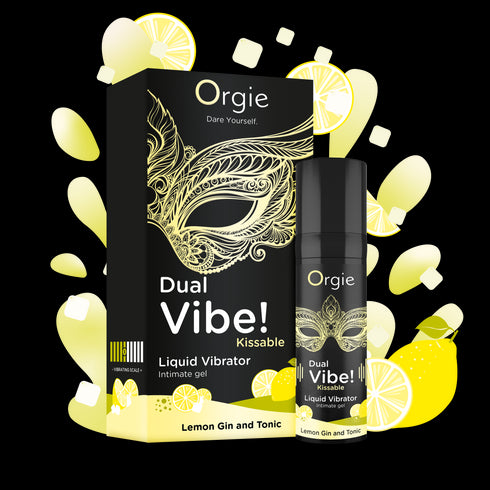 Orgie Dual Vibe Kissable Gel Lemon Gin & Tonic 15ml