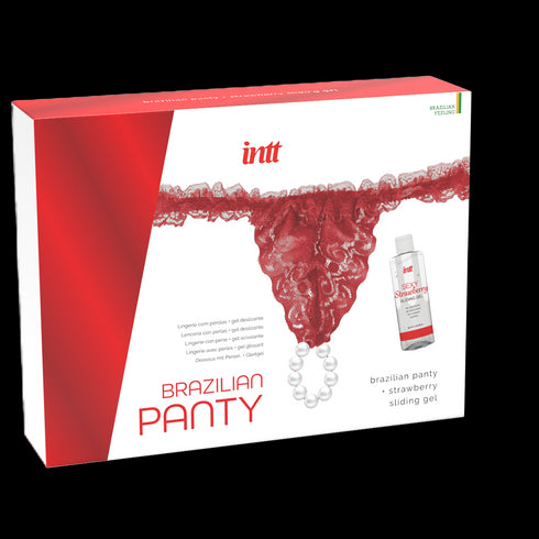 intt Brazilian Red Panty & Lube Kit