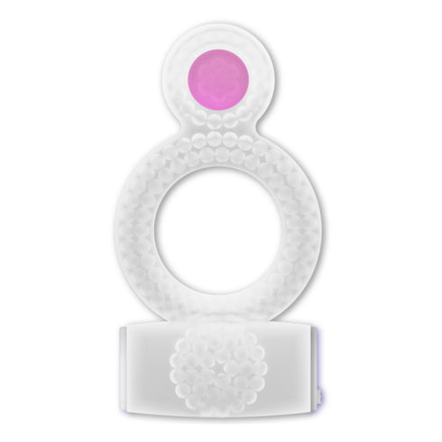 Casual Love Double Pleasure Vibrating Ring Transparent