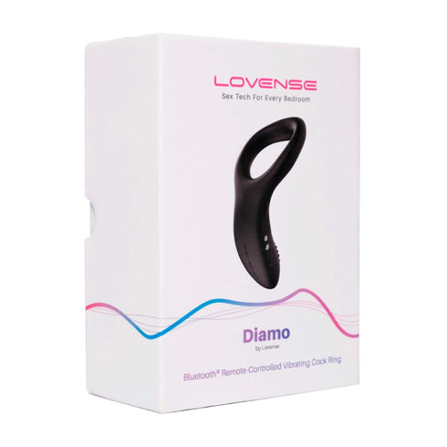 Lovense Diamo App-Controlled Vibrating C-Ring Black