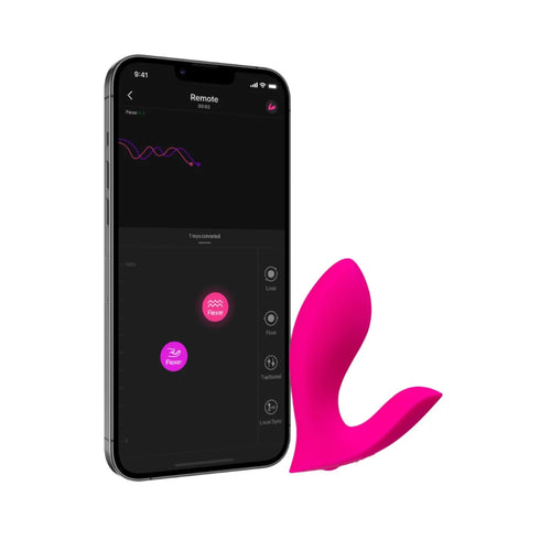 Lovense Flexer App-Controlled Dual Vibrating Panty Massager Pink