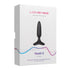 Lovense Hush 2 Remote App-Controlled 1" Butt Plug Black