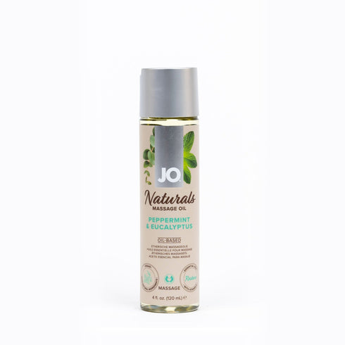 JO Naturals Massage Oil Peppermint & Eucalyptus 4 fl.oz