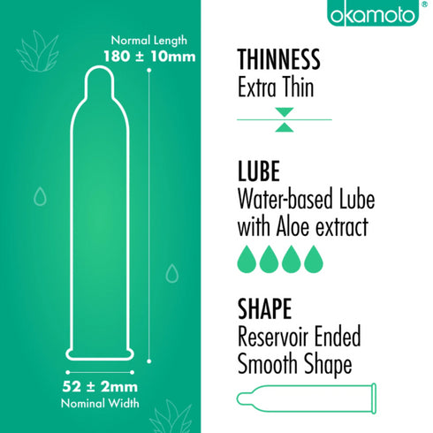 Okamoto 003 Aloe Box Of 10