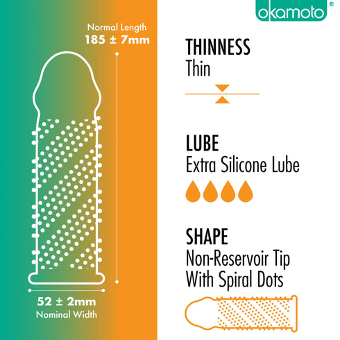 Okamoto Extra Dots Box of 10