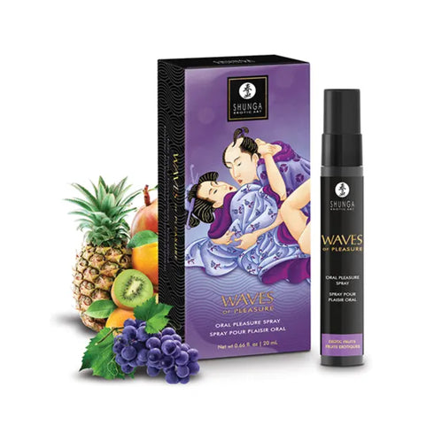 Shunga Waves of Pleasure Oral Pleasure Spray Exotic Fruits 0.66 fl oz