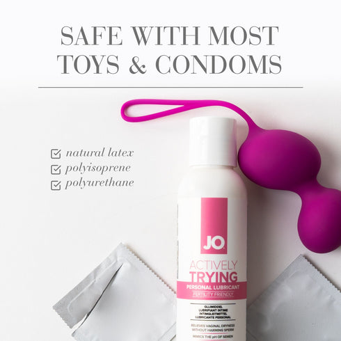 JO Actively Trying Fertility Friendly Water-Based Personal Lubricant 4 fl oz