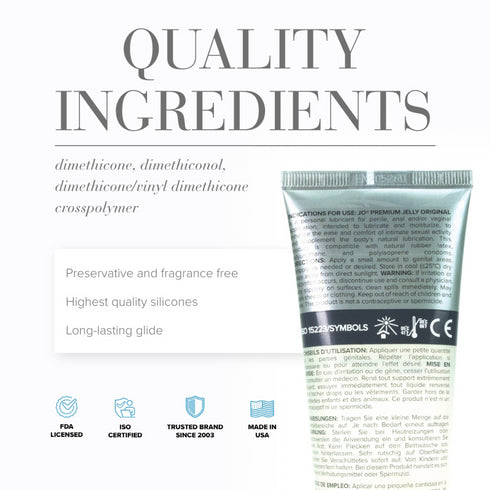 JO Premium Jelly Original Silicone-Based 4 fl oz