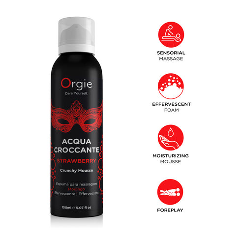 Orgie Acqua Croccante Strawberry Crunchy Mousse 150ml
