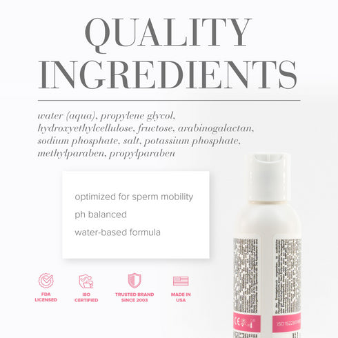 JO Actively Trying Fertility Friendly Water-Based Personal Lubricant 4 fl oz