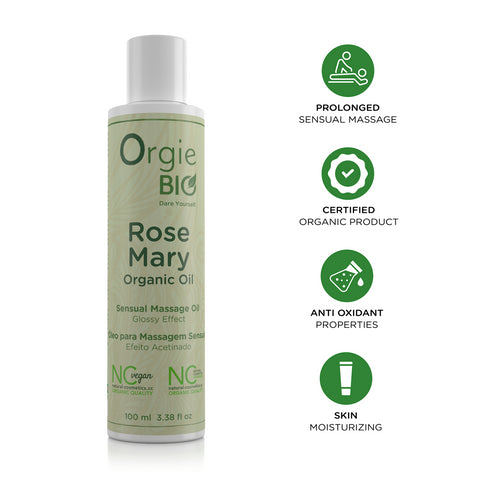 Orgie Bio Rosemary Organic Massage Oil 100ml