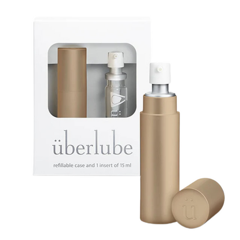 überlube Gold Refillable case & 1 insert 15 ml