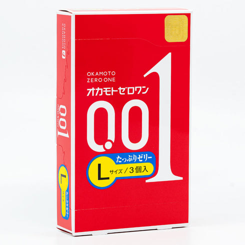 Okamoto 001 L-Size Rich Lubricant Box Of 3