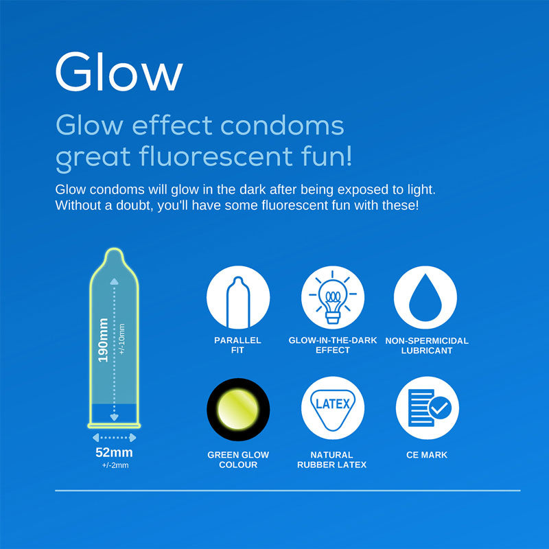 Pasante Glow Condoms ️ World Condoms WorldCondoms
