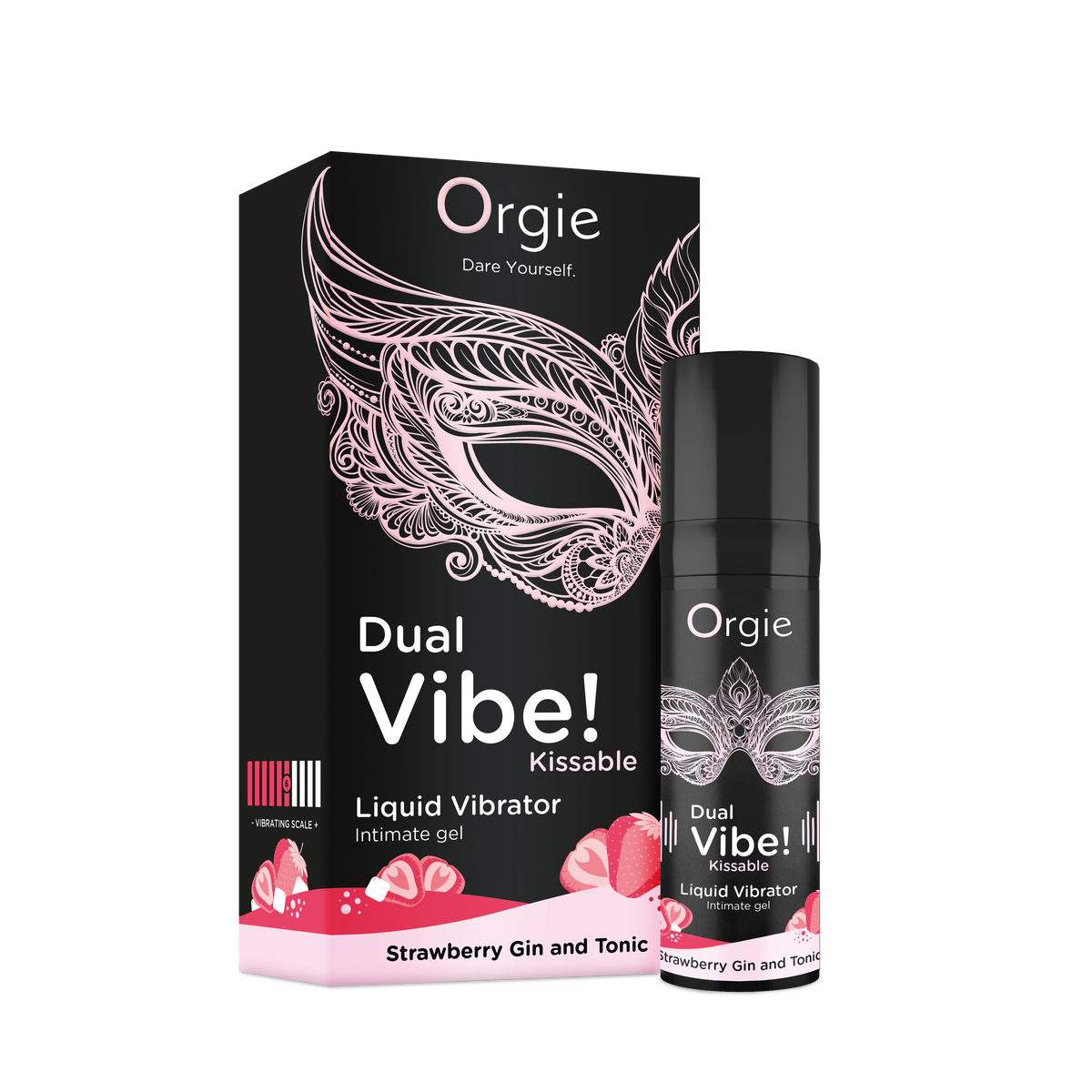 Orgie Dual Vibe Kissable Gel Strawberry Gin & Tonic 0.5 fl oz Main image