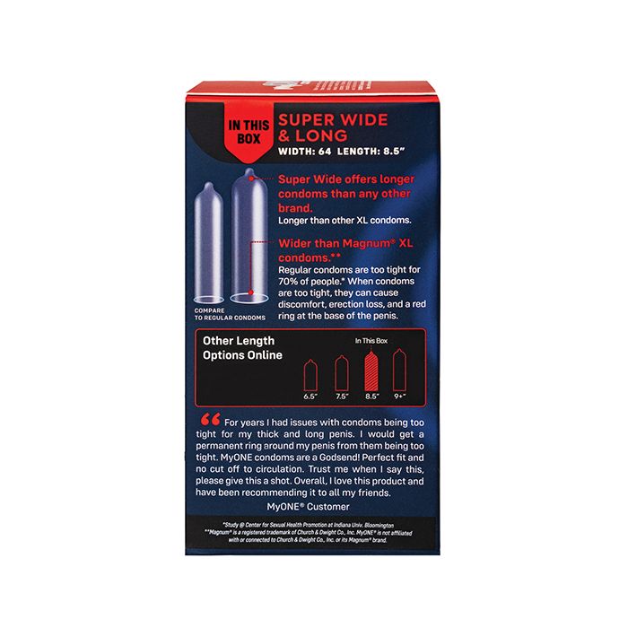My One Super Wide & Long Box 10 | WorldCondoms