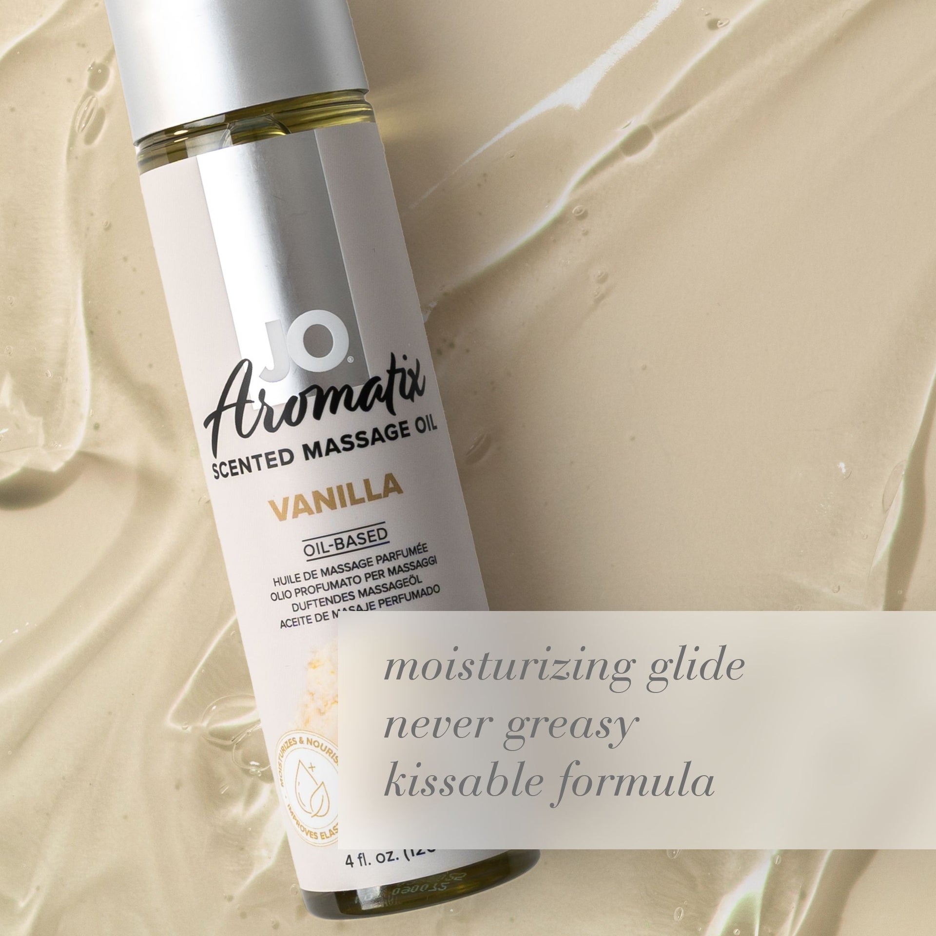JO Aromatix Massage Oil Vanilla Oil-Based4 fl oz Secondary image