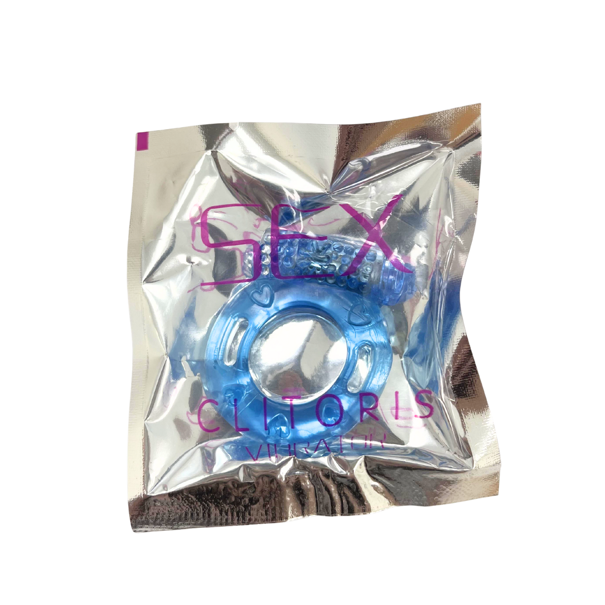B-Series Vibrating C-Ring Blue | WorldCondoms Main image