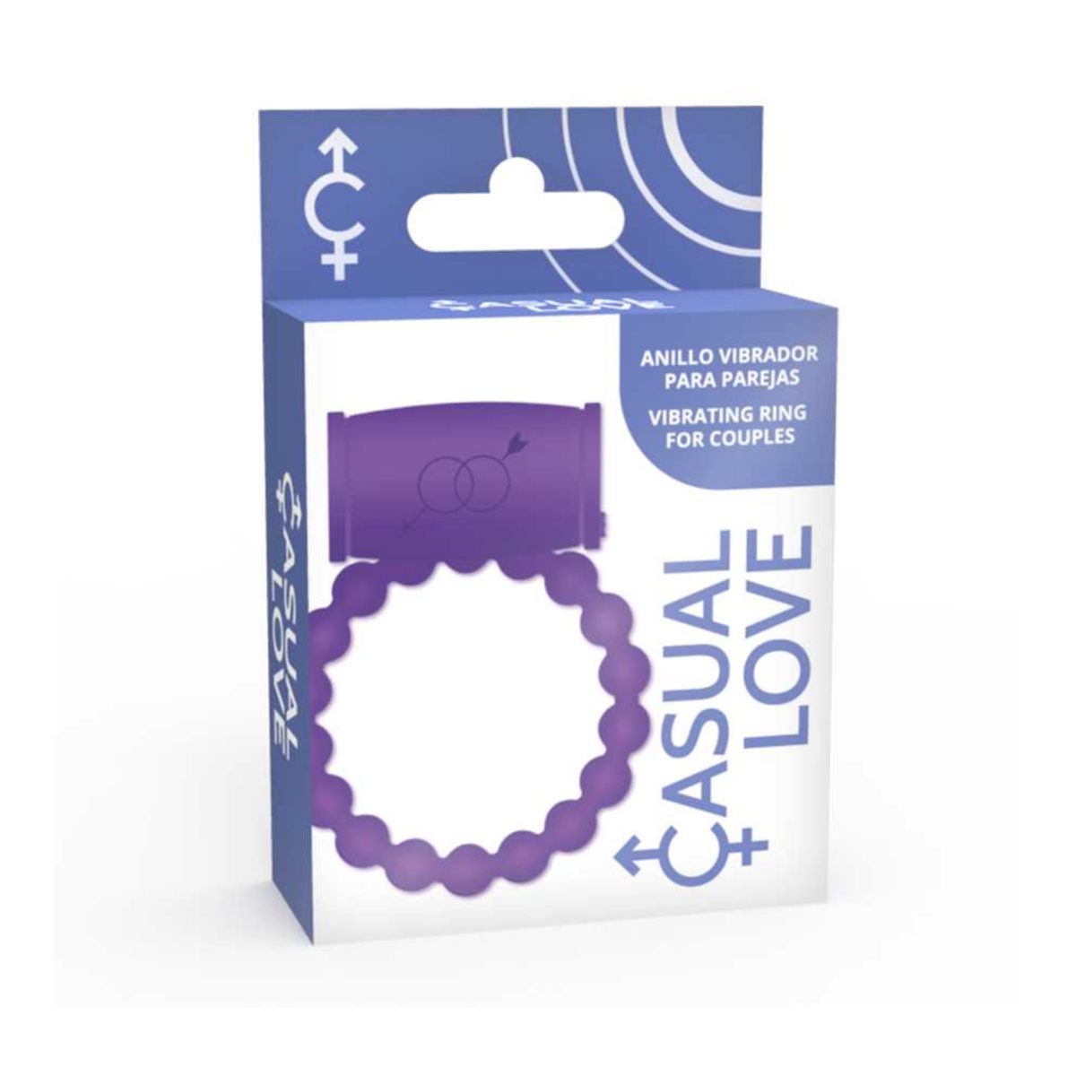 Casual Love Couple Vibrator Ring Purple | WorldCondoms Main image