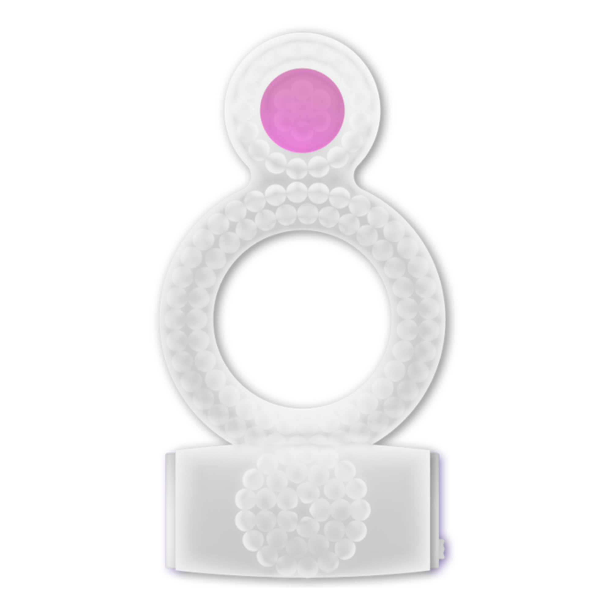 Casual Love Double Pleasure Vibrating Ring Transparent Secondary image