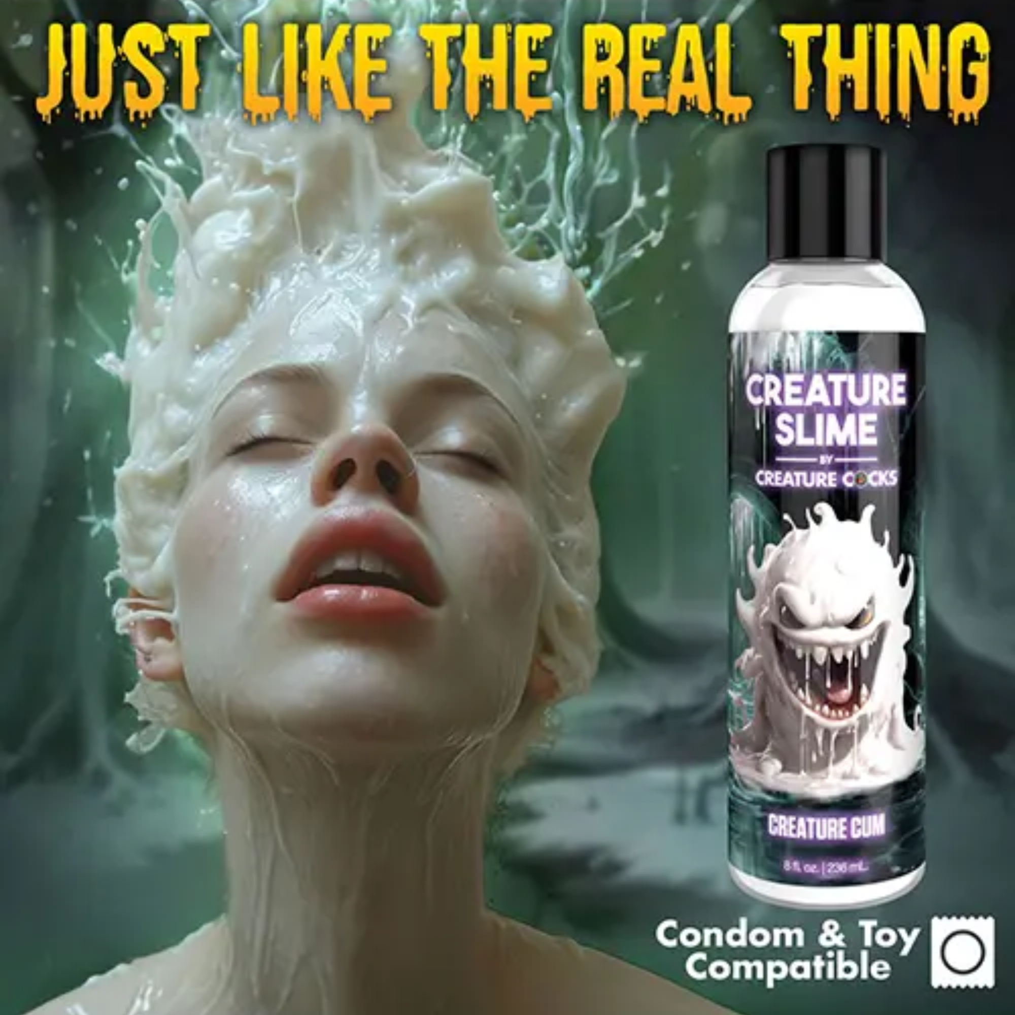 Creature Slime Creature Cum Unscented Jizz Lubricant 8 fl oz Secondary image