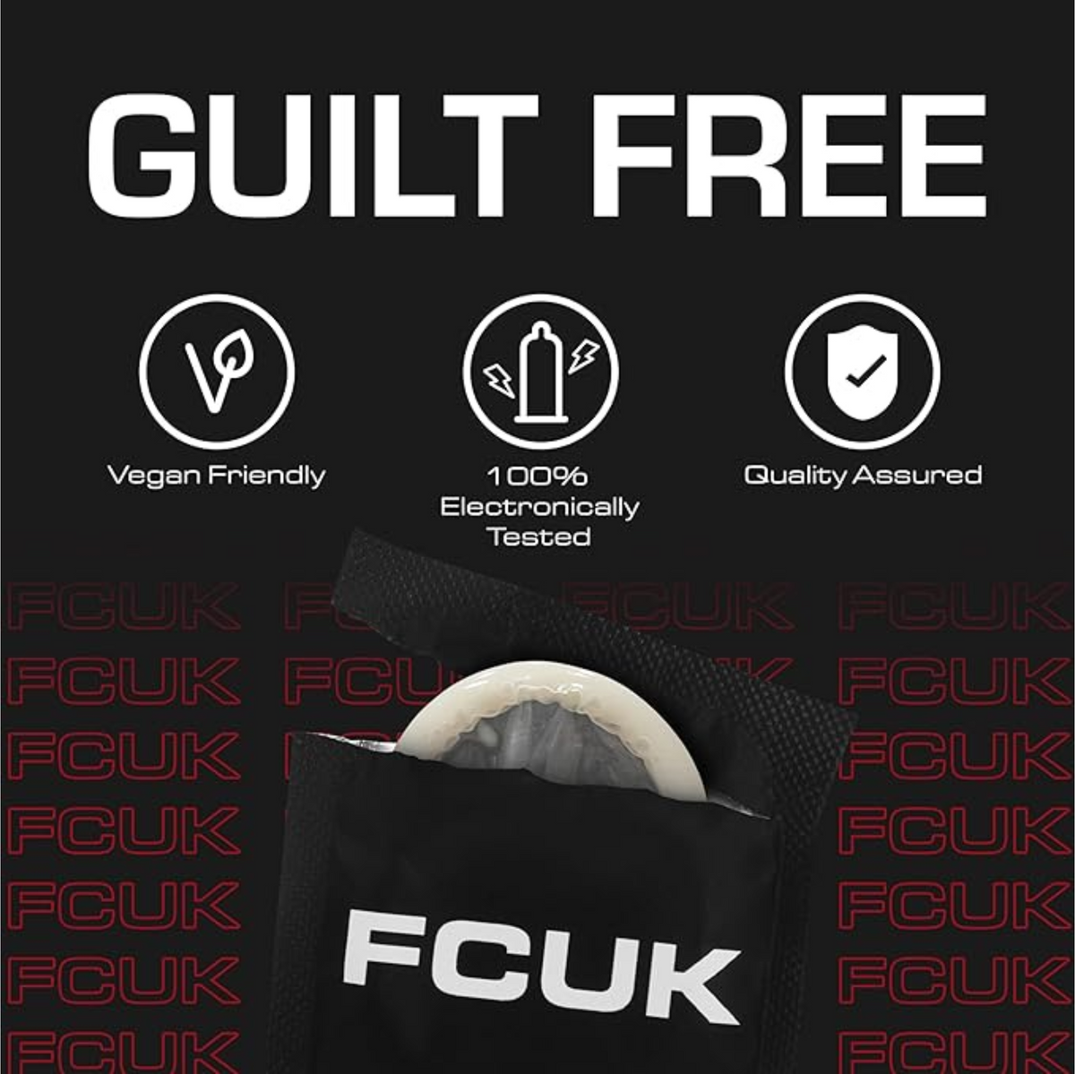 FCUK True Feel Condoms Black Box 12 | WorldCondoms