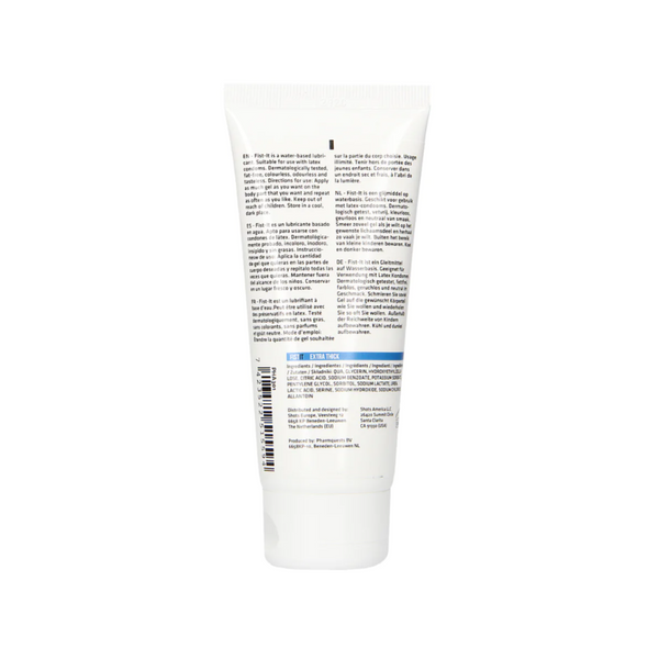 Back view of the 100ml lubricant tube, displaying multi-language instructions.