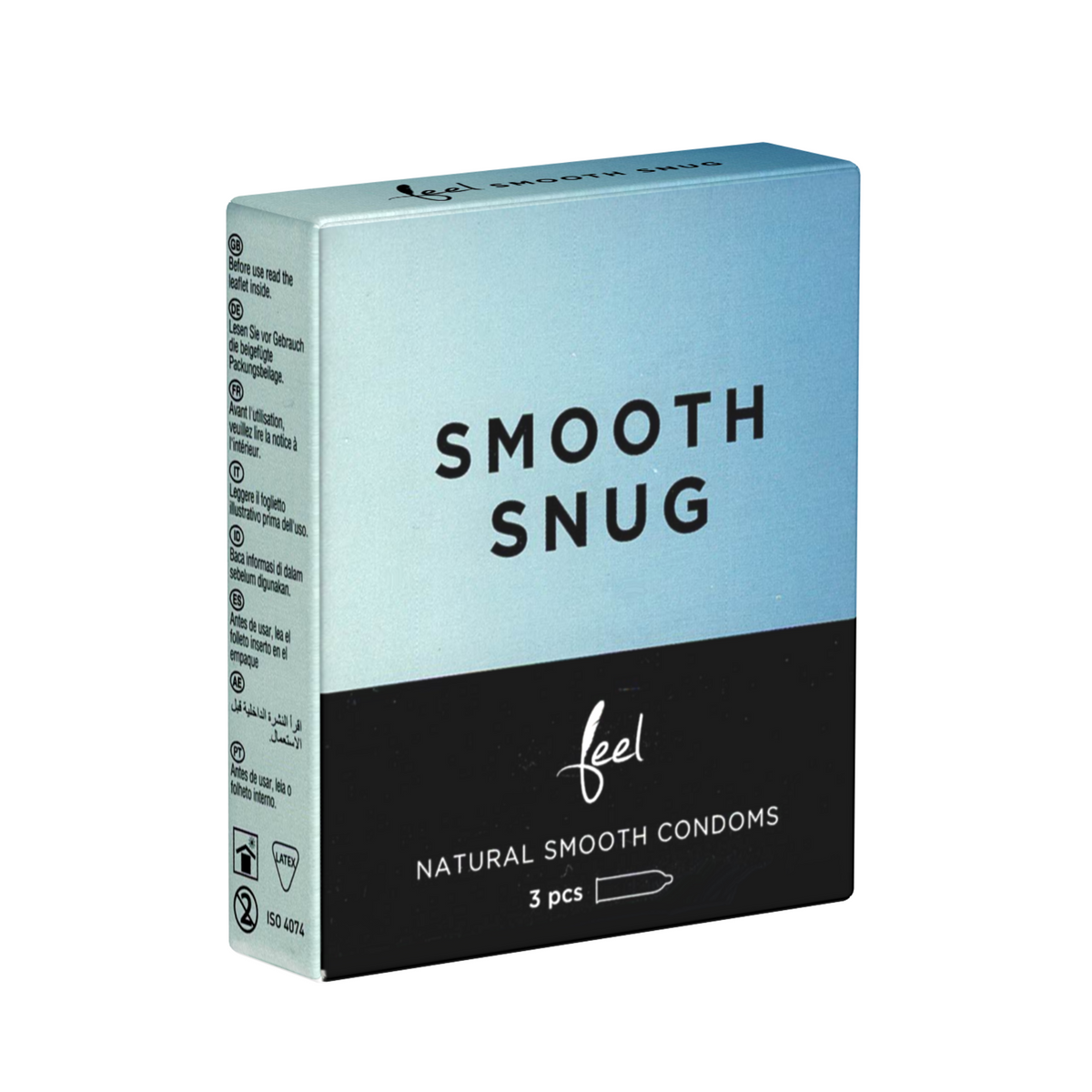 Feel Smooth Snug Box 3 | WorldCondoms Main image