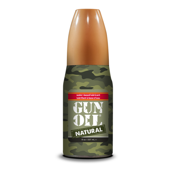 An image of GUN OIL Natural Water-based lube in 237ml bottle.