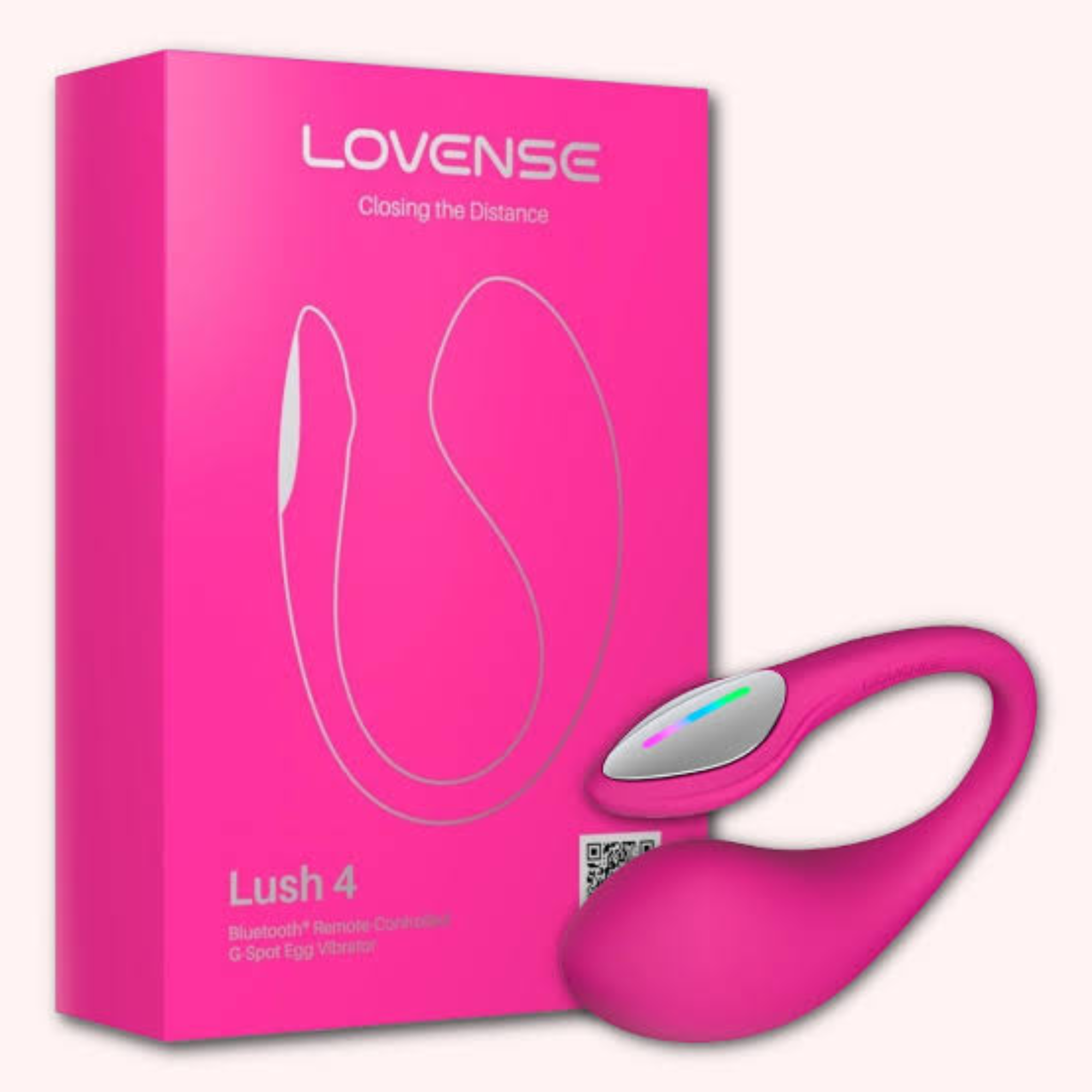 Lovense Lush 4 Bluetooth App-Controlled G-Spot Egg Pink Secondary image