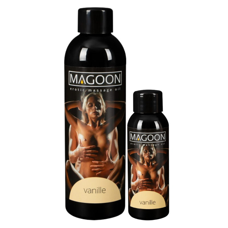 Magoon Erotic Massage Oil Vanille 200ml and 50ml bottles Main image
