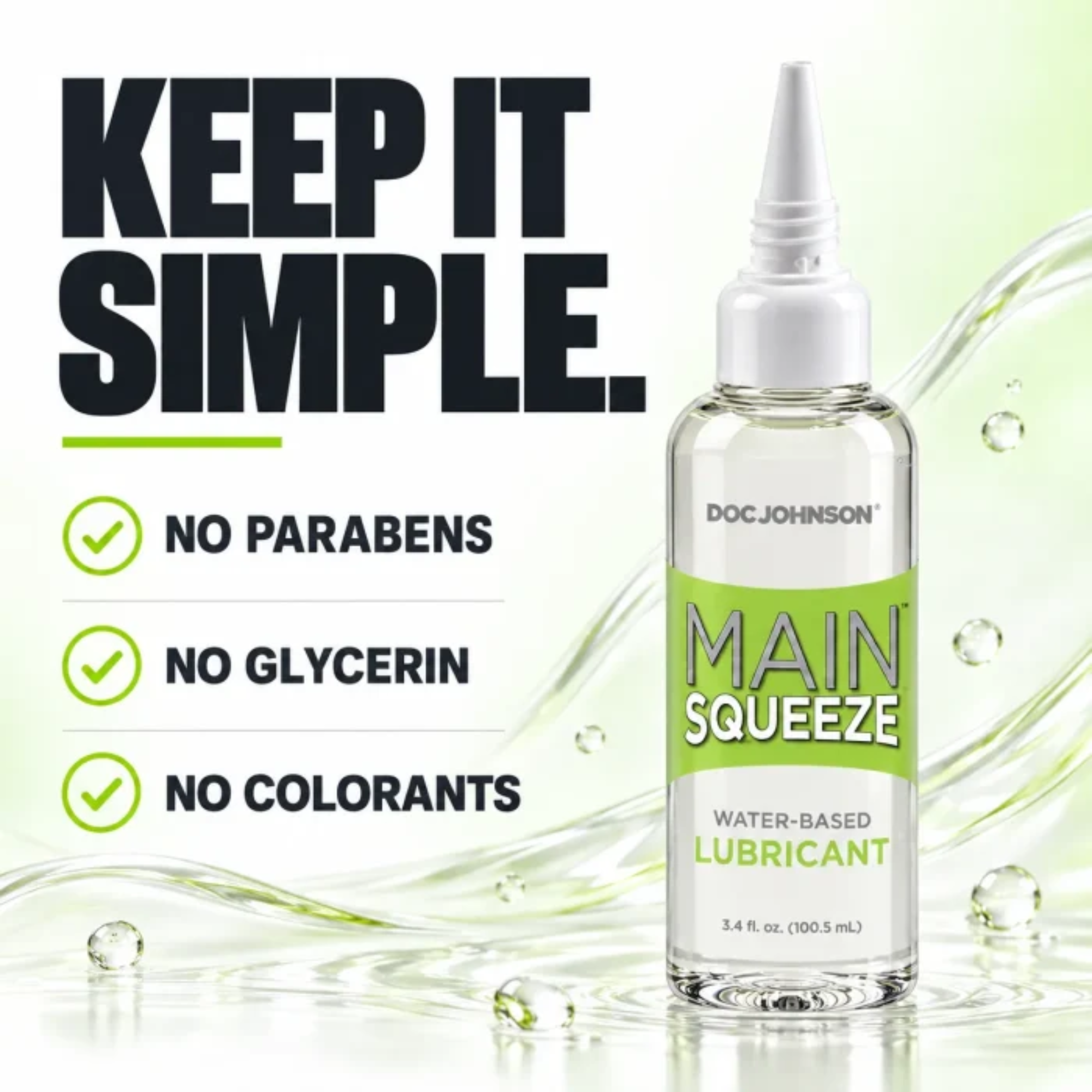 Main Squeeze Water-Based Lubricant 3.4 fl oz Secondary image