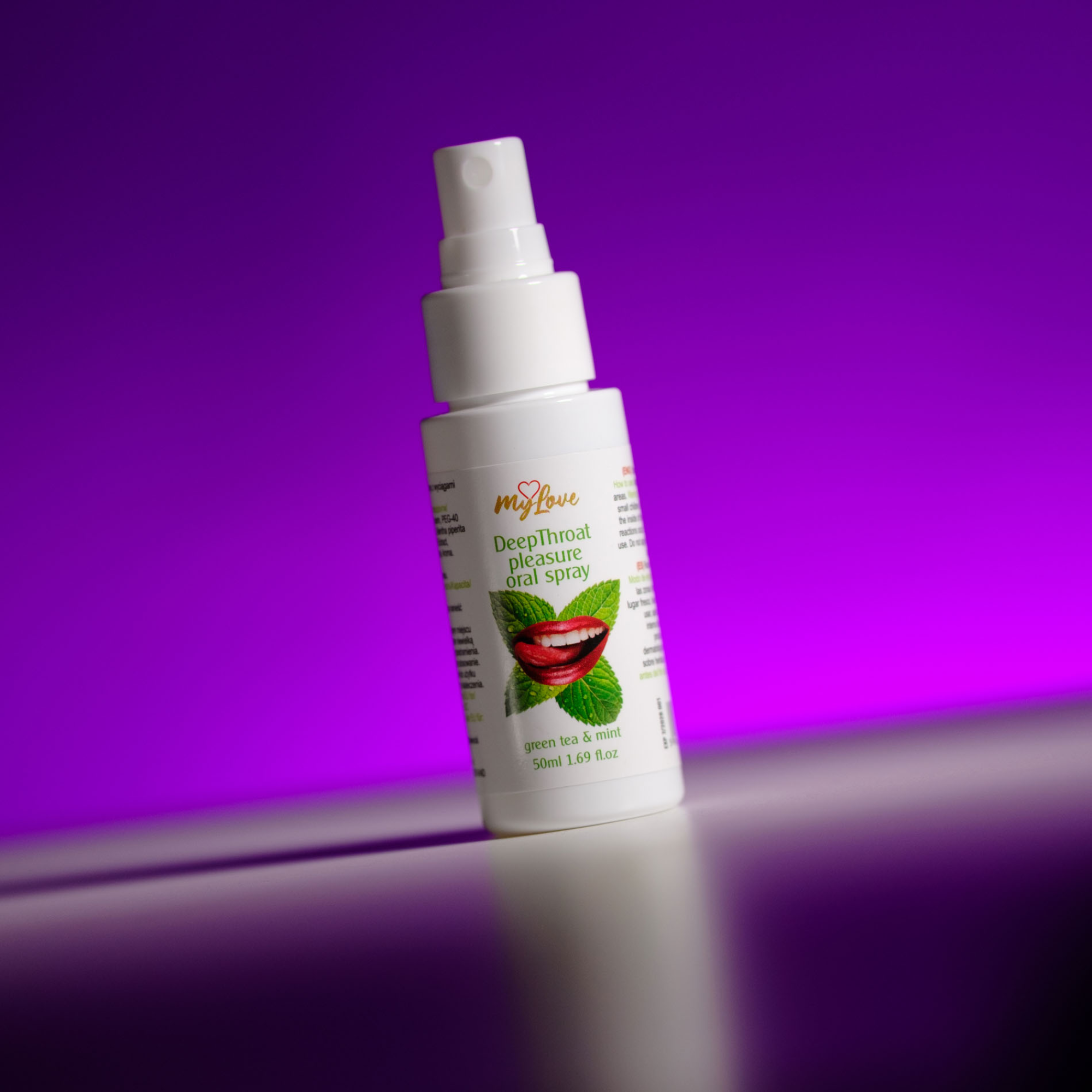 MyLove Deep Throat Pleasure Oral Spray Green Tea & Mint 1.7 fl oz Secondary image