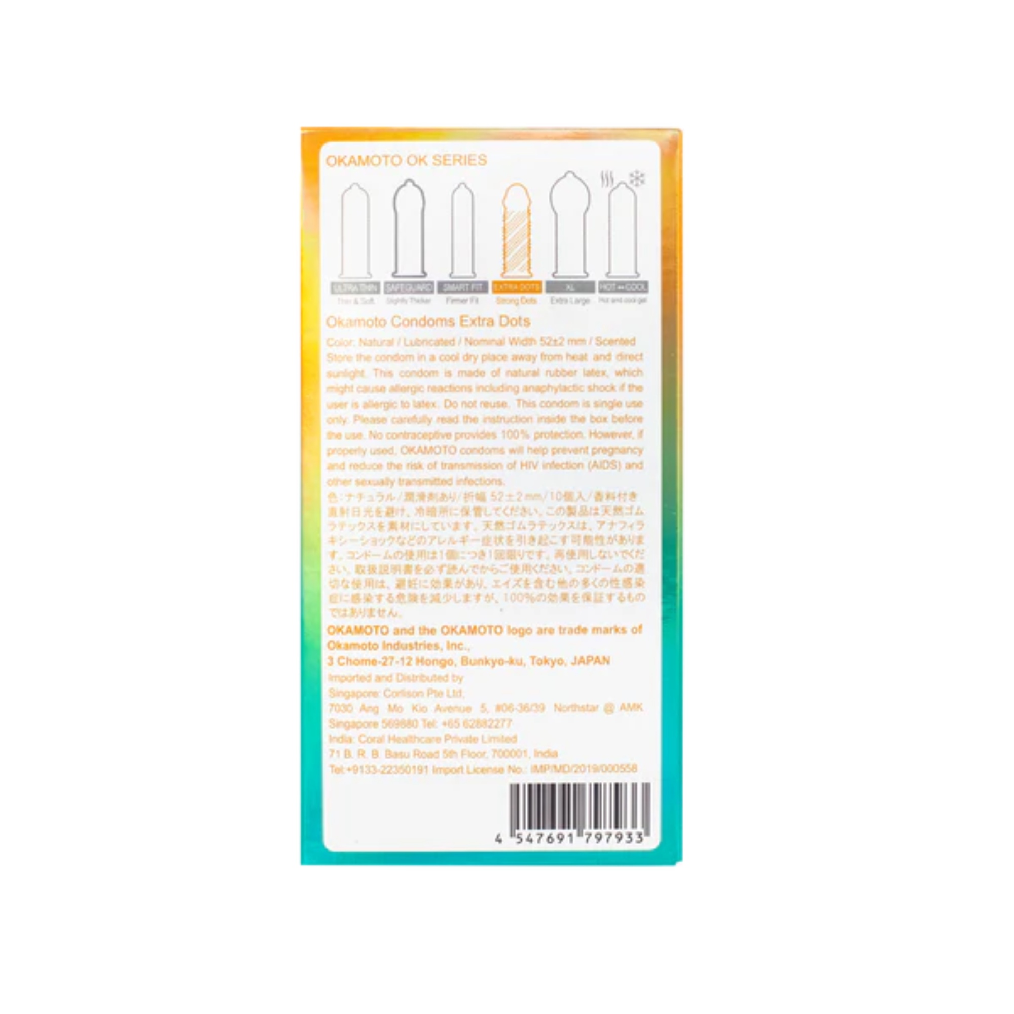 Okamoto Extra Dots 10 Pack Secondary image