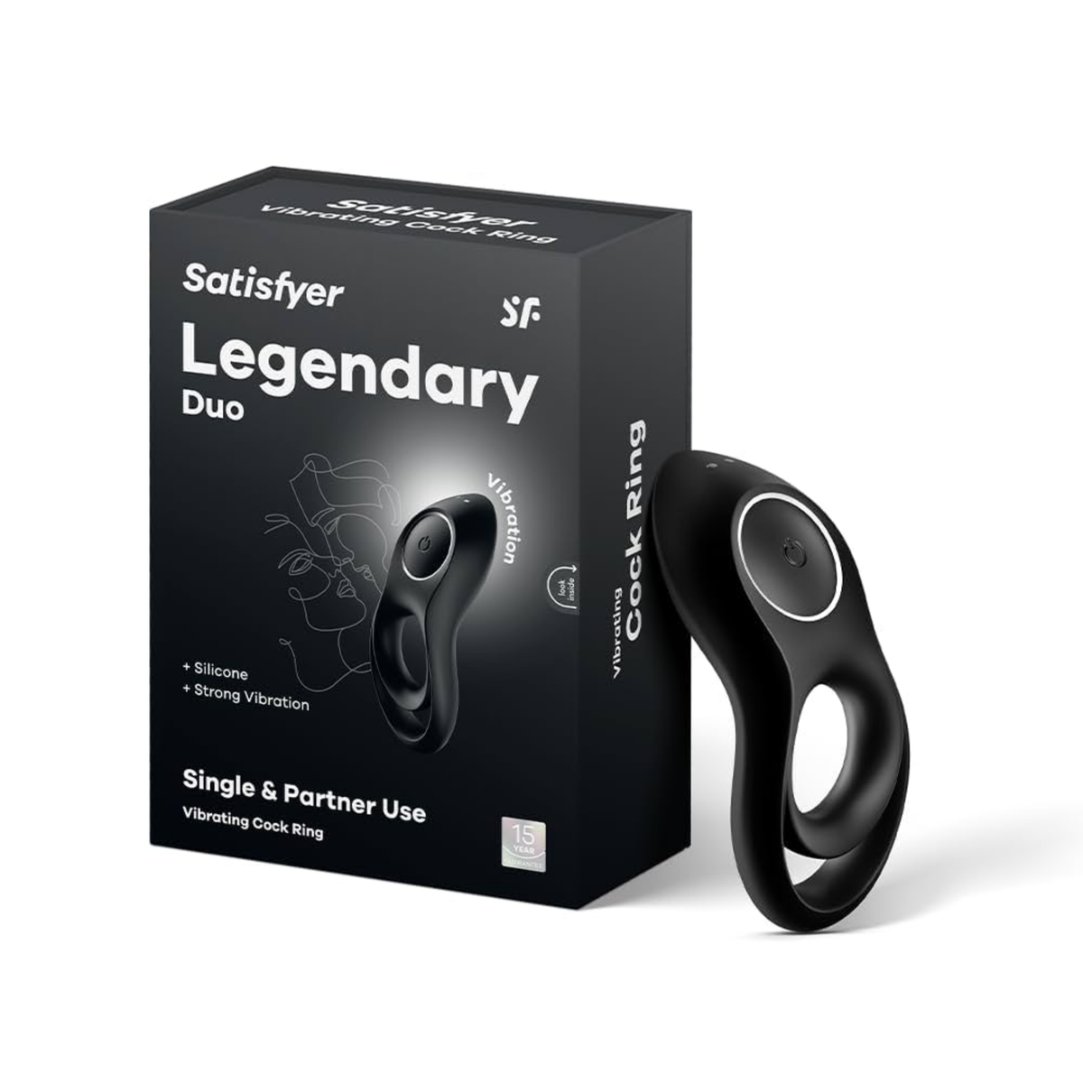 Satisfyer Legendary Duo C-Ring Black | WorldCondoms Main image