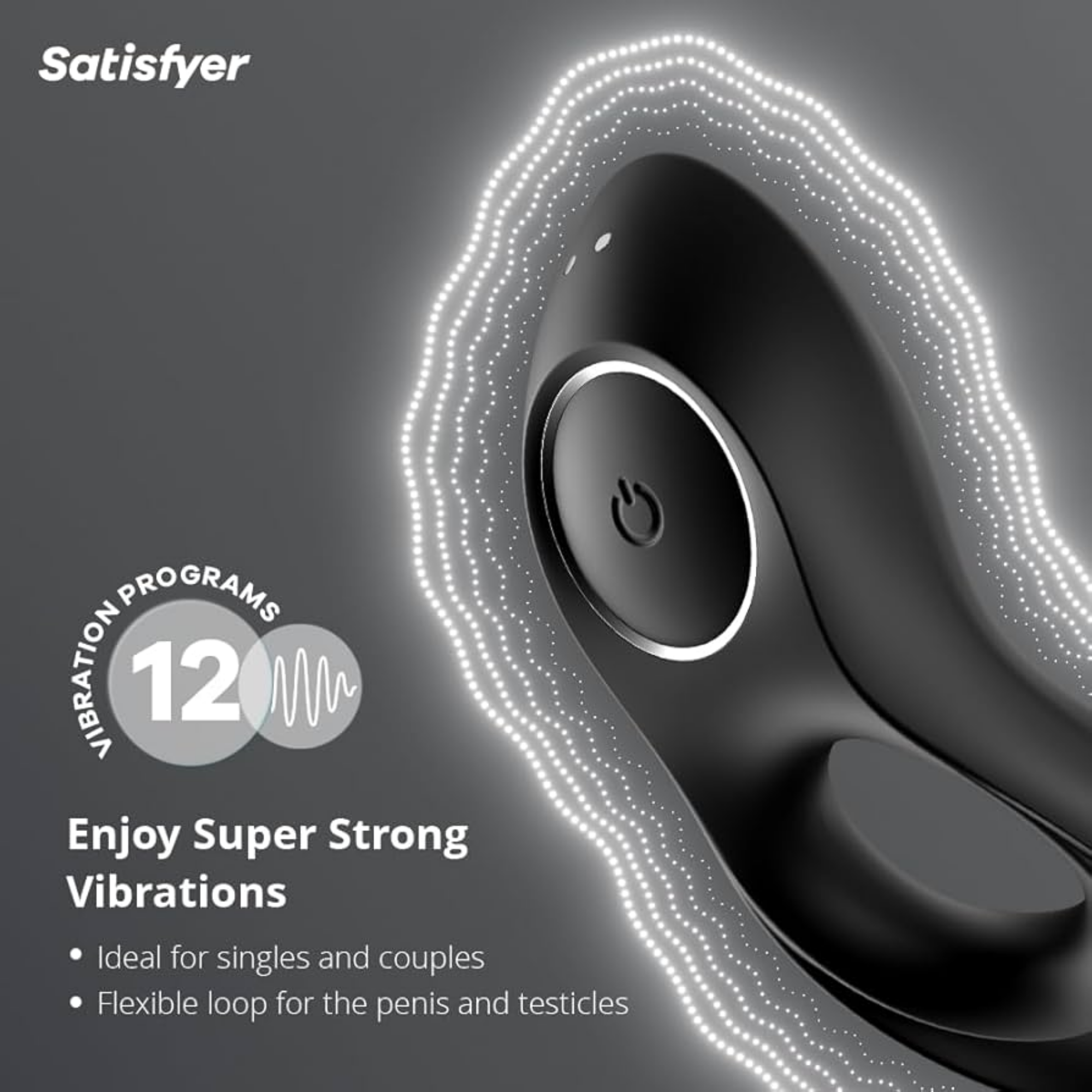 Satisfyer Legendary Duo C-Ring Black Secondary image