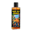 Front studio shot of the clear bottle filled with amber-orange lubricant, featuring a colorful illustration of an octopus-like kraken beneath yellow logo text reading "Deep Sea Kraken Cum Lube".