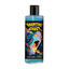 Front studio shot of the clear bottle filled with blue-tinted lubricant, featuring a vibrant, colorful illustration of a screaming female phantom face beneath yellow logo text reading "Haunting Ghost Cum Lube".
