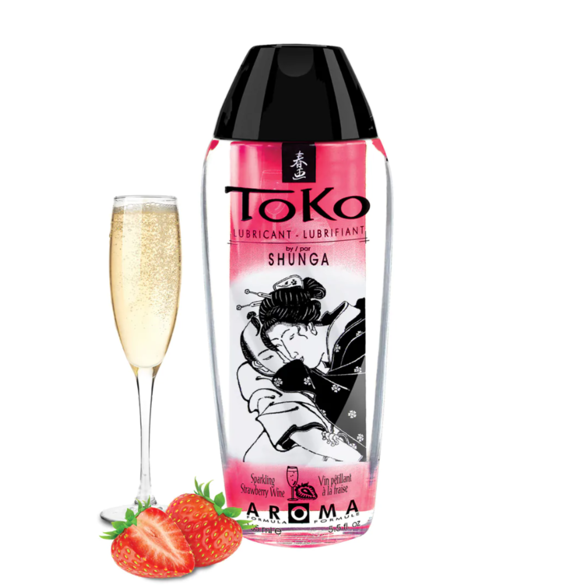 Shunga Toko Sparkling Strawberry Wine 5.5 fl oz Secondary image
