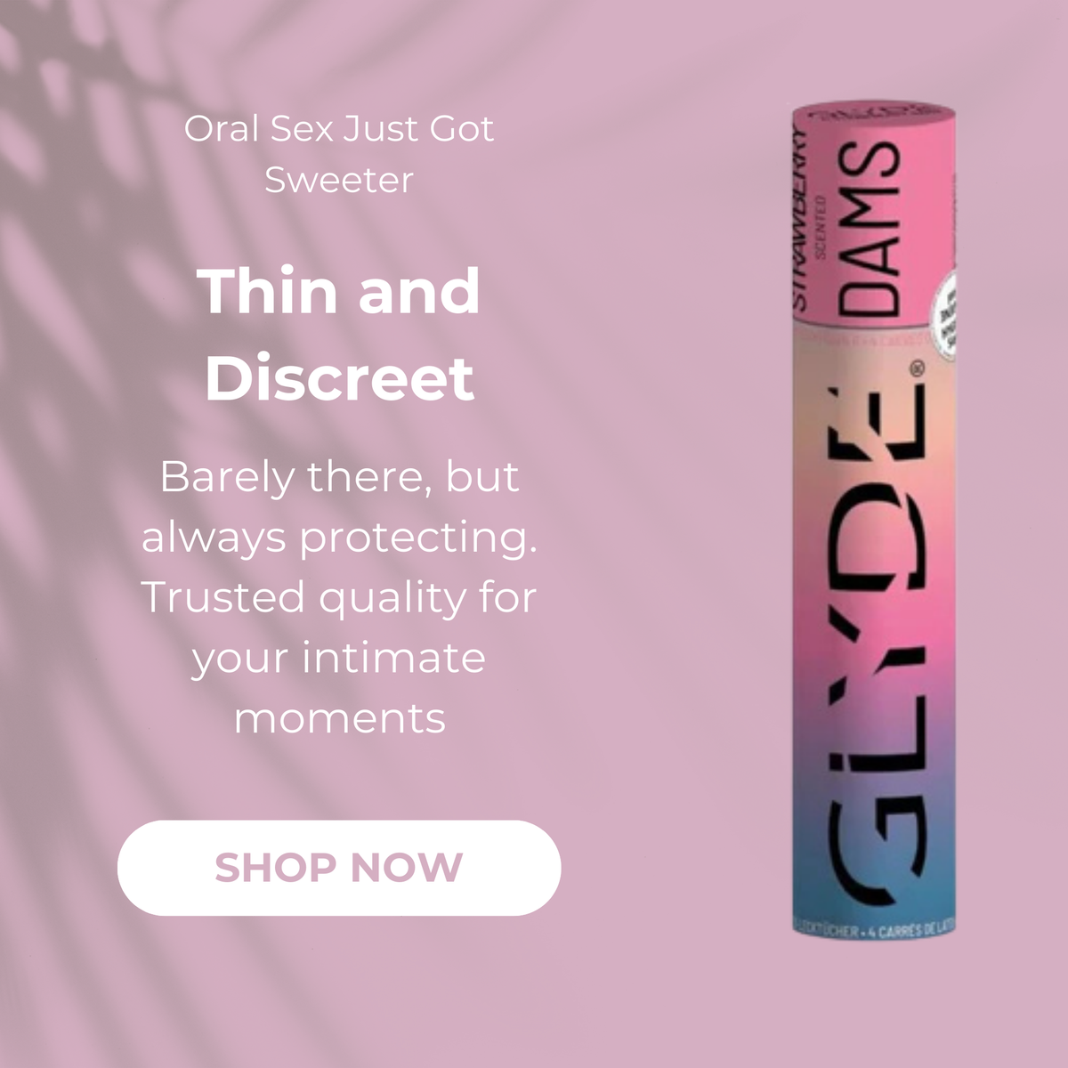 Sheer Glyde Dams Pink Box 4