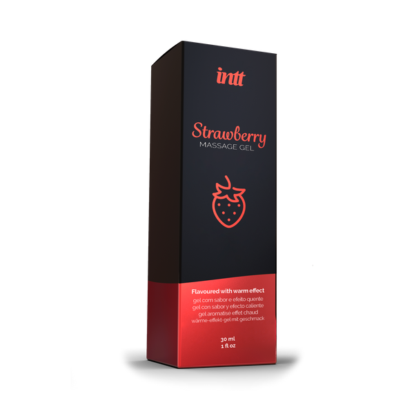 intt Strawberry Kissable Massage Gel 1 fl.oz