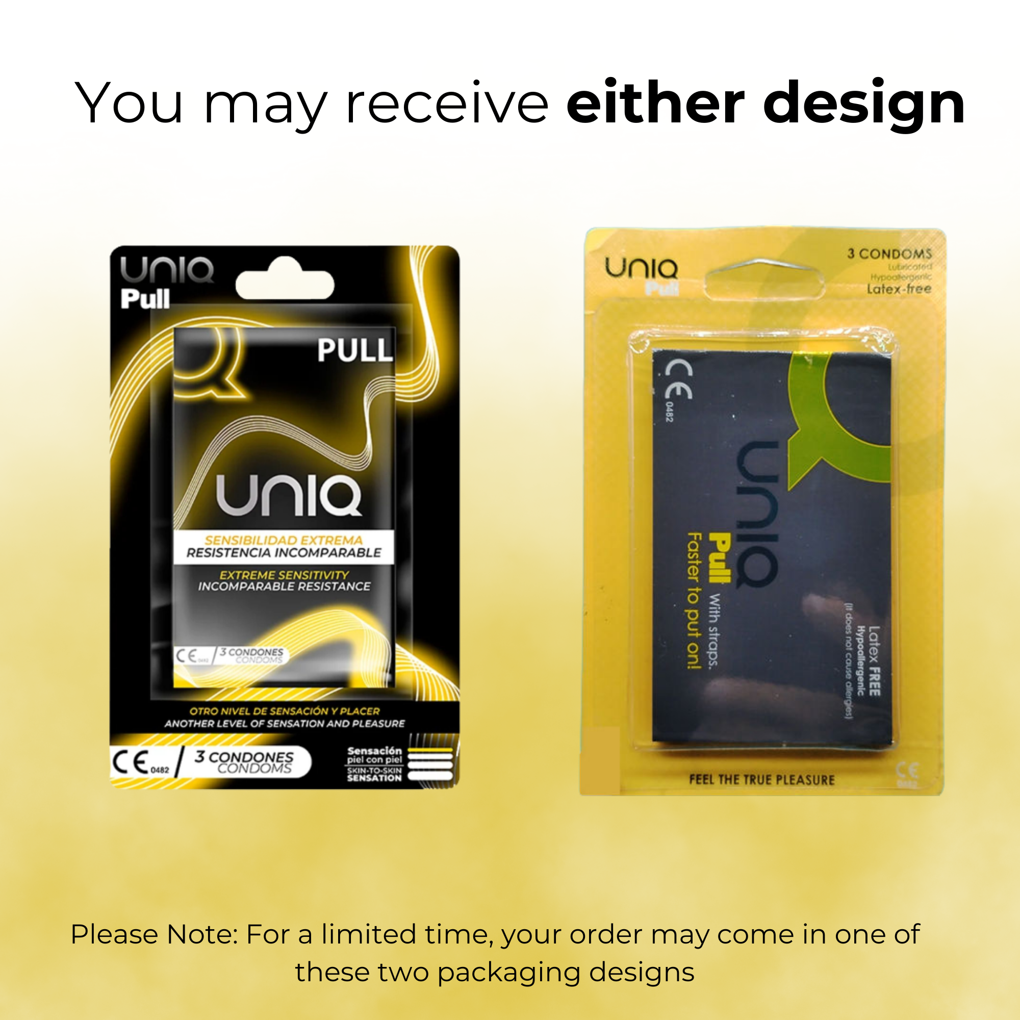 Uniq Pull Condoms 3 Pack Secondary image