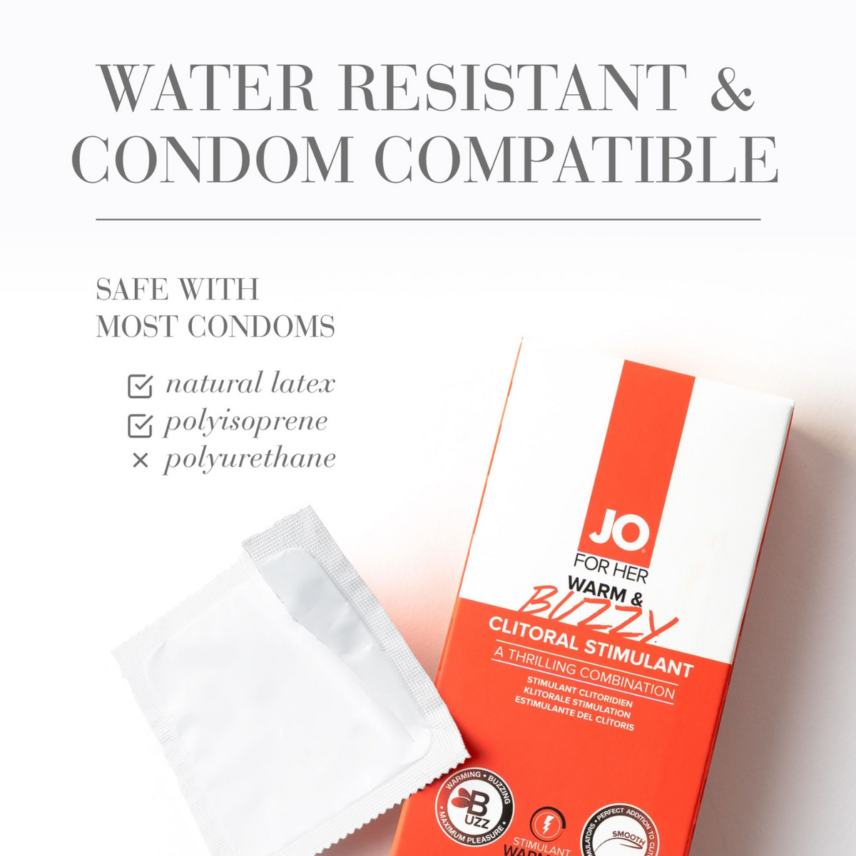 System JO BUZZY & WARM Stimulant 10ml - water resistant