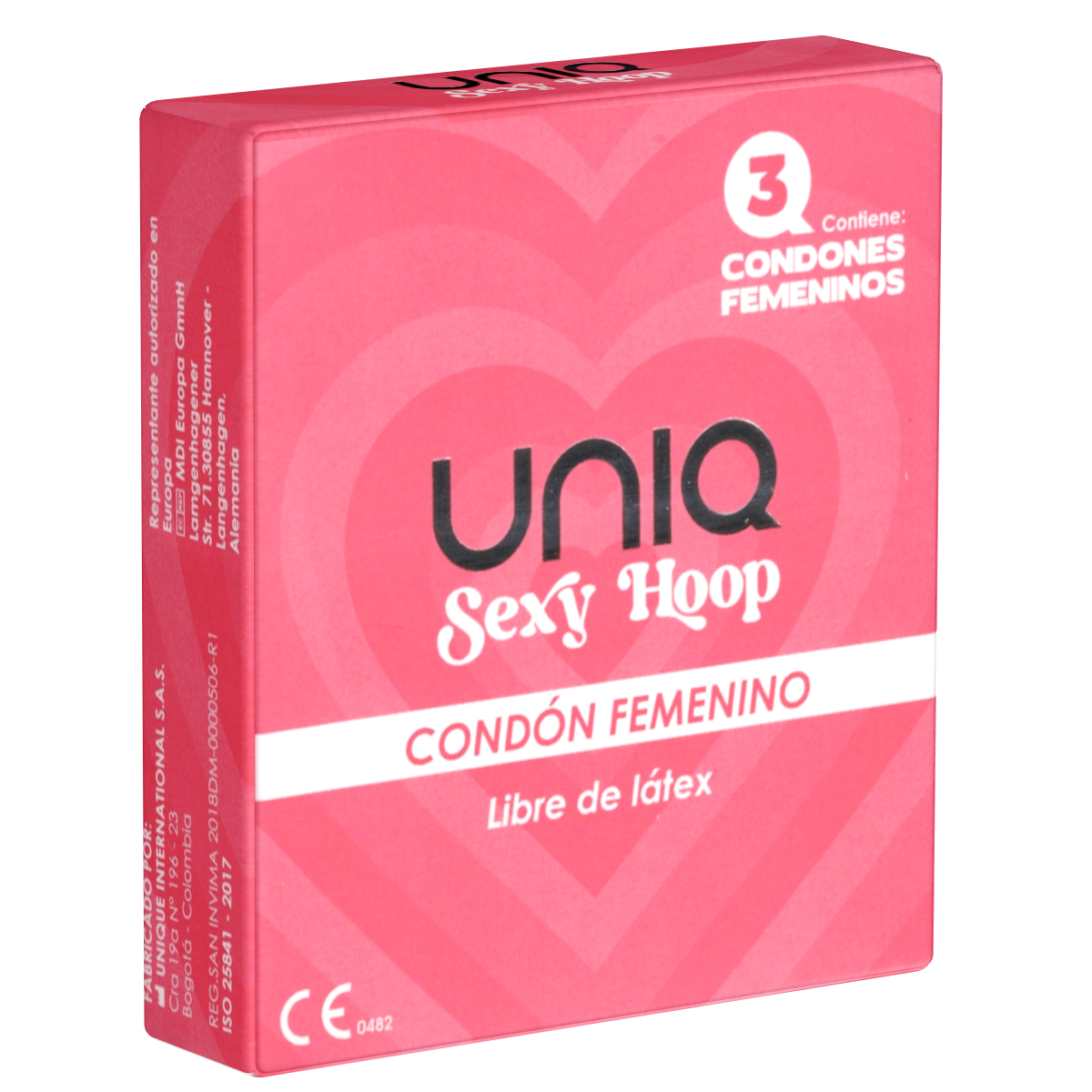 UNIQ Single Sexy Hoop Female Box 3 | WorldCondoms Main image