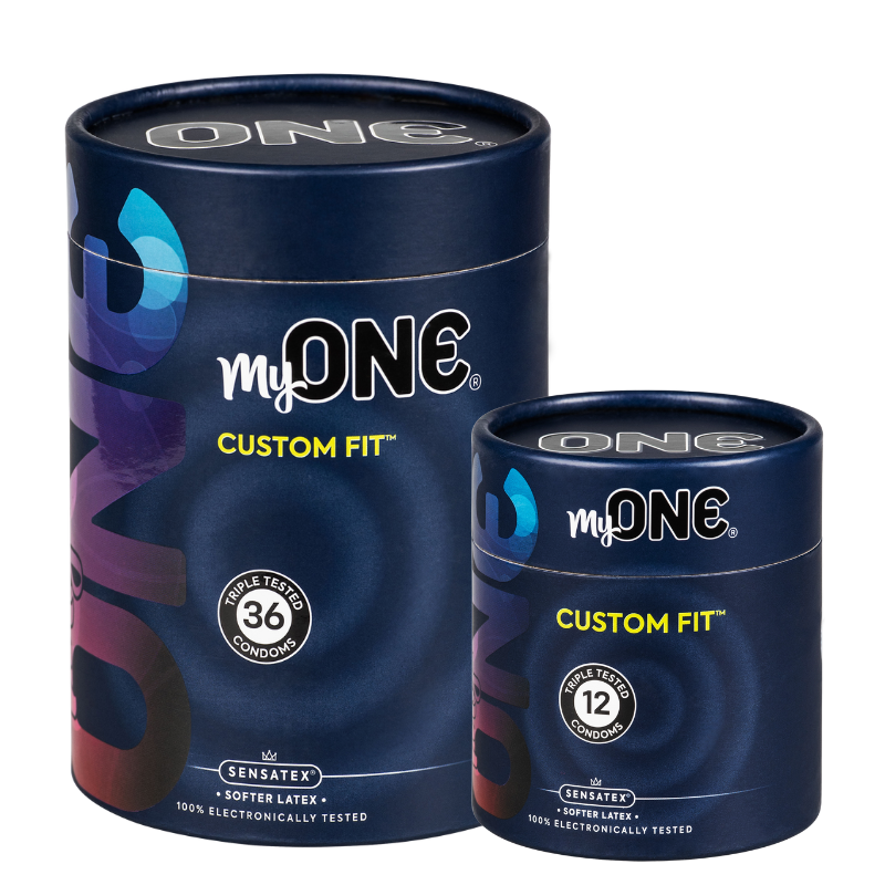 MyOne Custom fit condoms Sensatex softer latex Extra large 69 mm condoms box 36 box 12 Main image