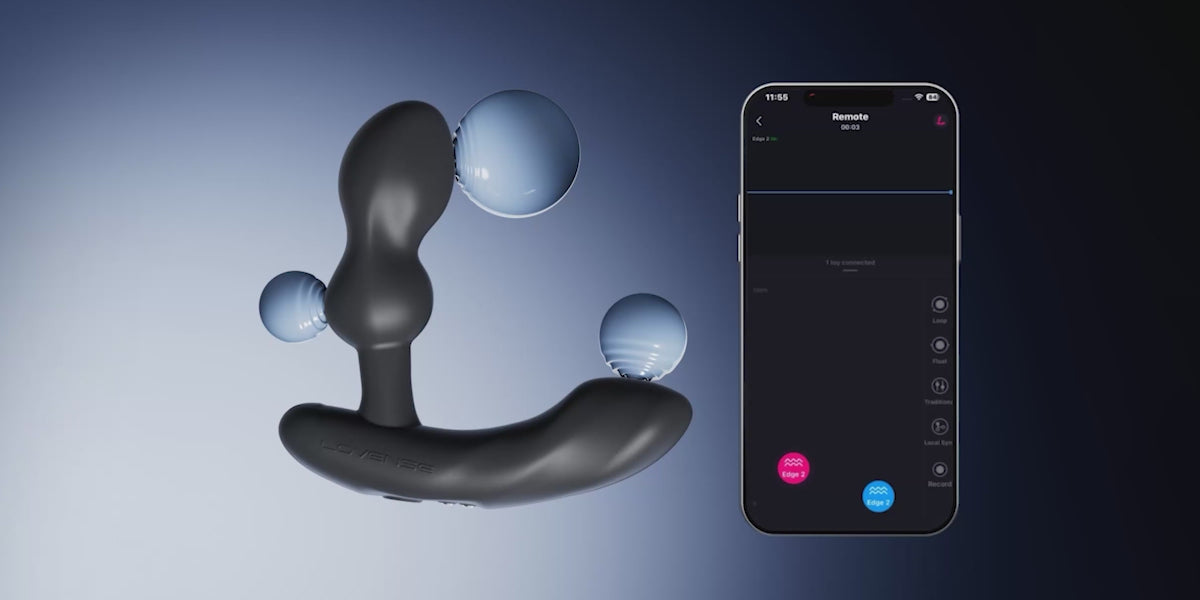 Video showing the app controls of Lovense Edge 2 App-Controlled Prostate Massager.