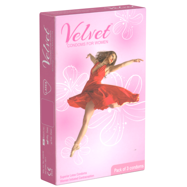Velvet Condoms For Women Box 3 | WorldCondoms