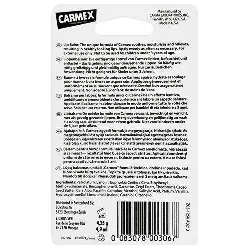 Carmex Click Stick 4.25g back