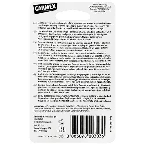 Carmex Tube 10g back