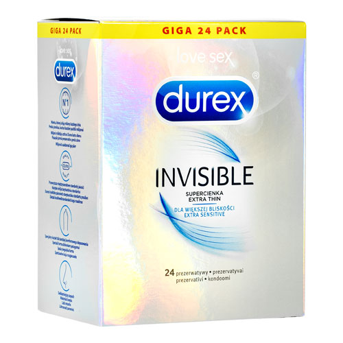 Durex Invisible Sensitive Box 24 Main image